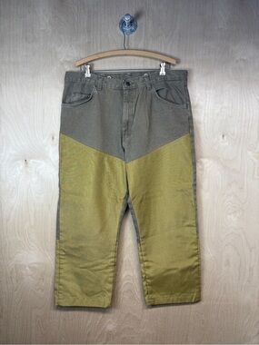 Vintage Wrangler Two-Tone Utility Pants in Olive